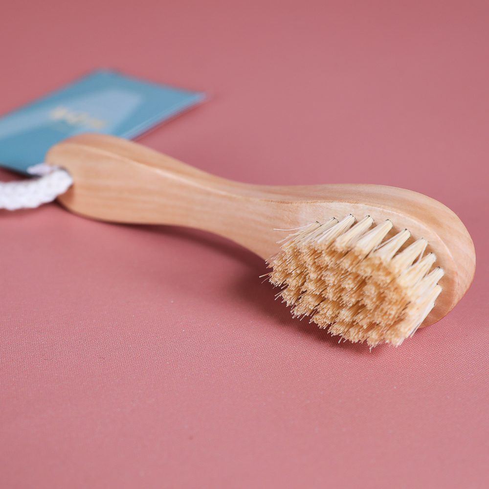 Brosse En Bois Forme Infini Avec Fibres Cactus - Longueur 20 Cm - Pour Toilettage Chevaux, Animaux - Naturel Et Durable