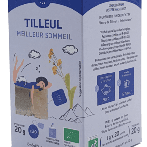 Infusion Tilleul Bio 20 Sachets - Nutrisensis*