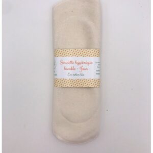 Serviette Hygiénique Lavable Jour Bio - Abricot & Bergamote