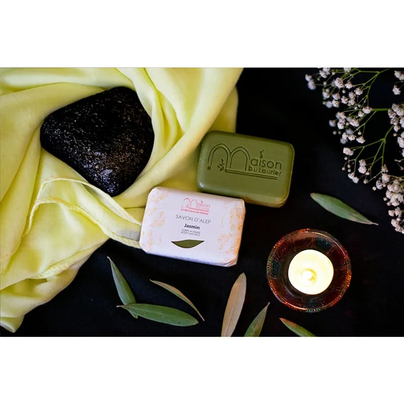 Savon d Alep - Jasmin - 100g - La Maison du Laurier – Image 2