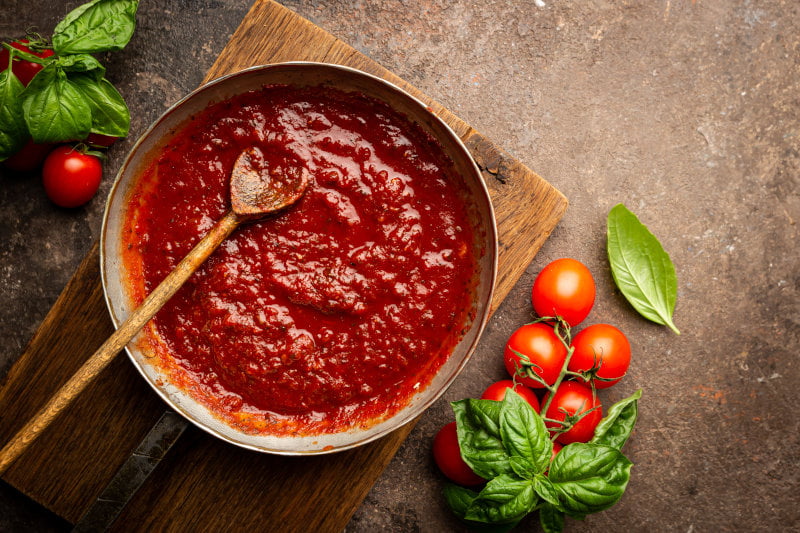 Sauce végétarienne sauce tomate italienne