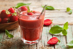 Fraises idée recette jus