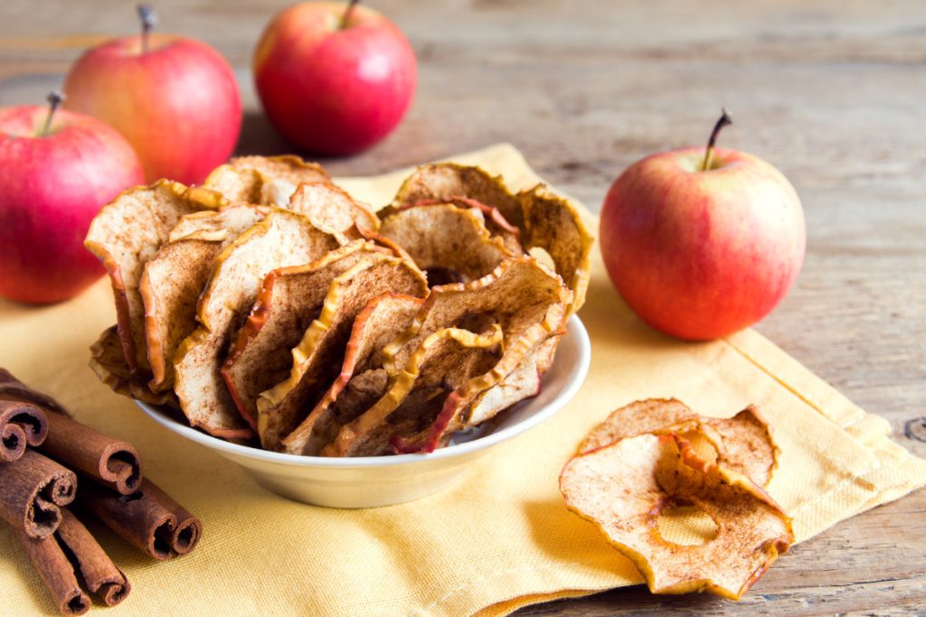 Pommes déshydratées cannelle