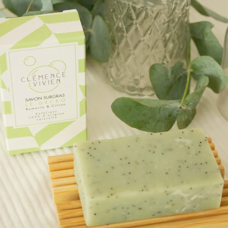 Savon SURGRAS Bio 100g - Le Gecko - Clémence et Vivien – Image 4
