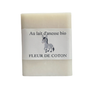 Savon au Lait d'anesse bio - Fleurs de Coton
