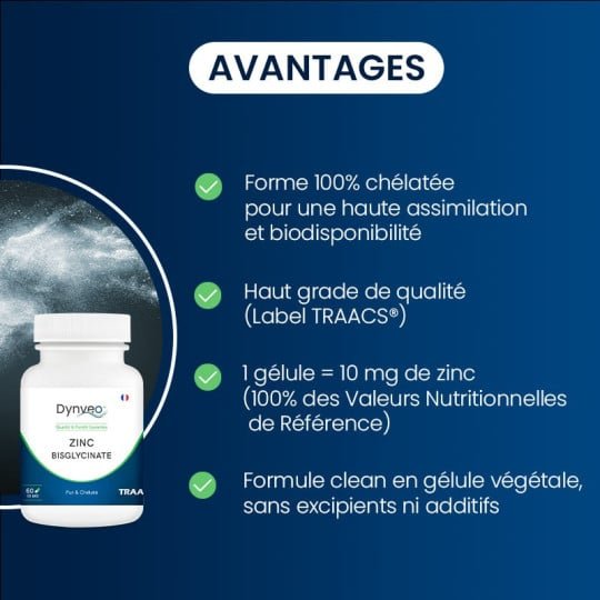 Zinc bisglycinate 10mg en gélules – Image 3