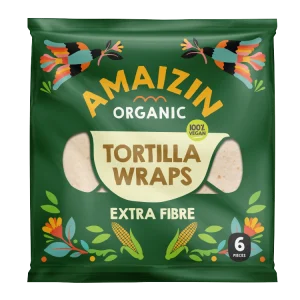 Tortilla Wraps Bio Extra Fibre – Amaizin Organic – 240 g (6 pièces)