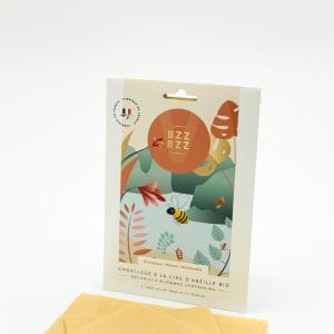 Emballages à la Cire d’Abeille Bio – Bzz Bzz – Tailles S, M, L