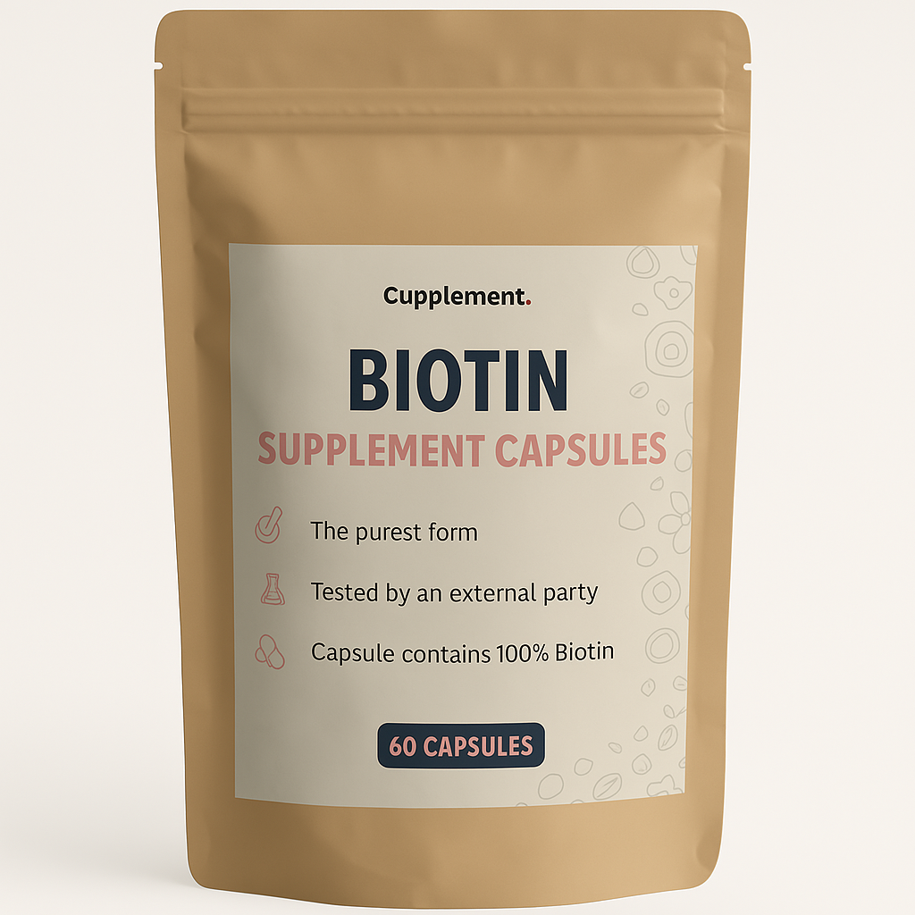 Biotine – Complément Alimentaire – Cupplement – 60 Capsules