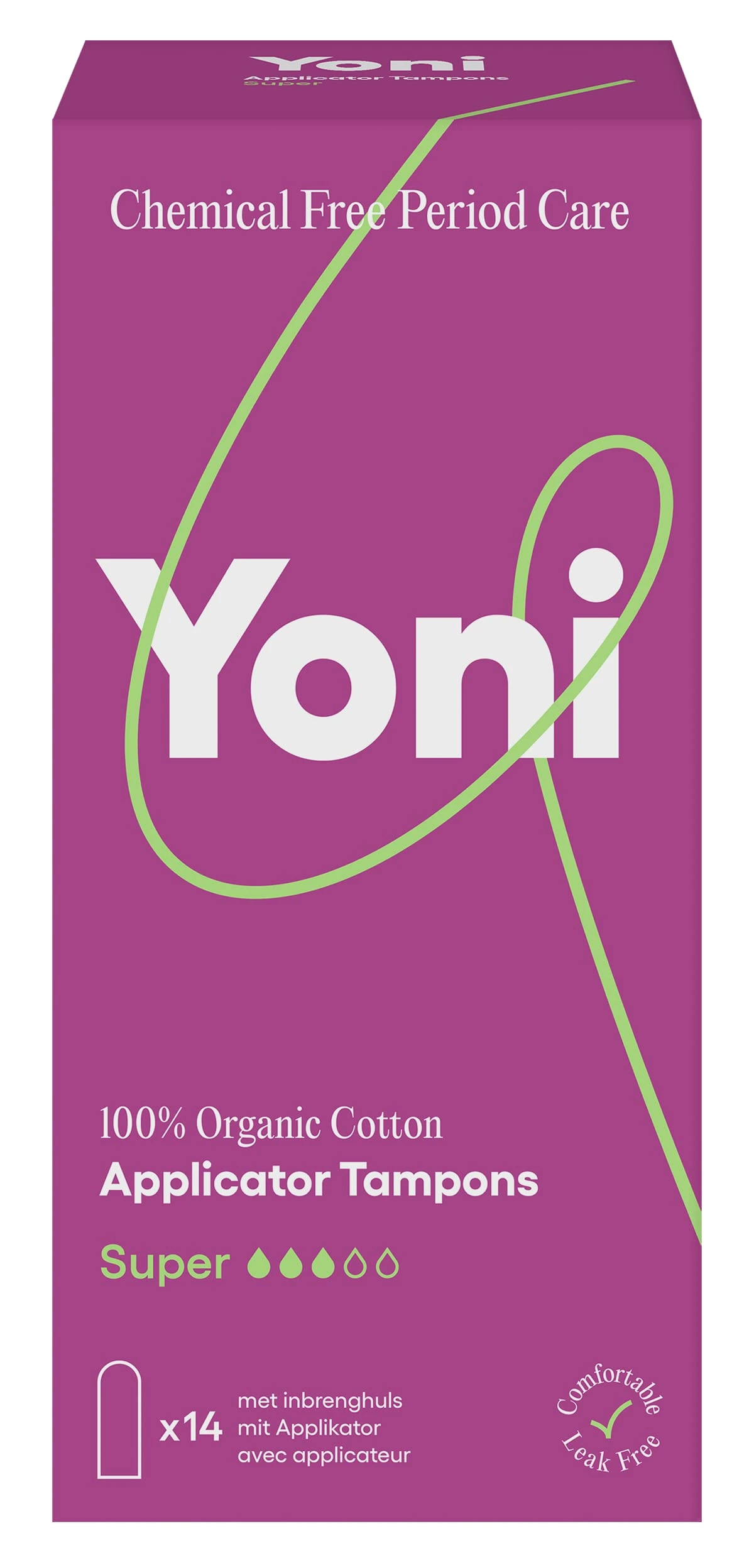 Tampons Bio avec Applicateur – Yoni – Super – x14