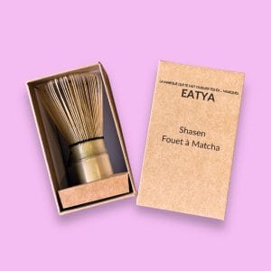 Shasen EATYA en bambou – fouet traditionnel pour thé matcha.